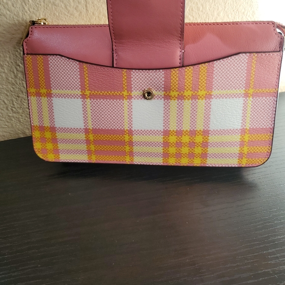 Coach Poppy Crossbody With Card Case With Garden Plaid Print - Picture 12 of 15